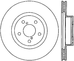 Stoptech Slotted Sport Brake Rotor 126.47024CSL