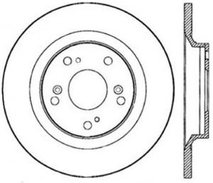Stoptech Slotted Sport Brake Rotor 126.40050CSL