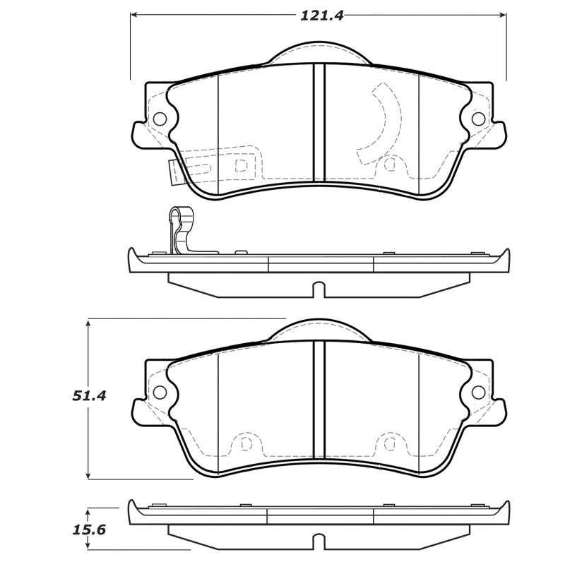 Stoptech 308.13520 Street Brake Pads 11-17 Caprice PPV / 14-14 SS