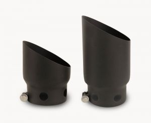 Go Rhino Exhaust Tips - Black GRT45X2B