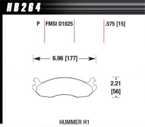 Hawk Performance Super Duty Brake Pad Sets HB264P.575