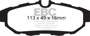 EBC Redstuff Brake Pad Sets DP31870C