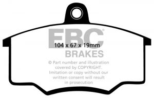 EBC Redstuff Brake Pad Sets DP3310C