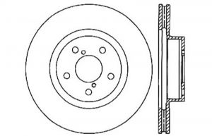 Stoptech Drilled Sport Brake Rotors 128.47024L