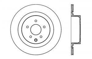 Stoptech Drilled Sport Brake Rotors 128.42101R