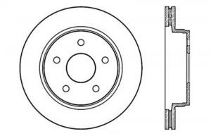 Stoptech Drilled Sport Brake Rotors 128.67053L