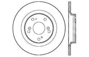 Stoptech Drilled Sport Brake Rotors 128.40050R