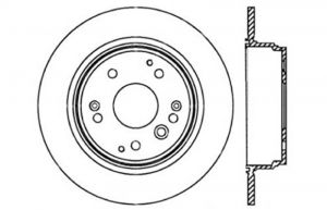 Stoptech Drilled Sport Brake Rotors 128.40061L