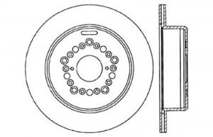 Stoptech Drilled Sport Brake Rotors 128.44084R