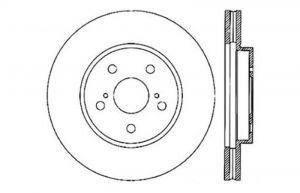 Stoptech Drilled Sport Brake Rotors 128.44125L