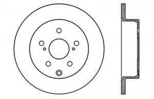 Stoptech Drilled Sport Brake Rotors 128.44145R