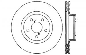 Stoptech Drilled Sport Brake Rotors 128.47012L