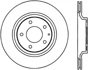 Stoptech Slotted Sport Brake Rotor 126.45072CSL
