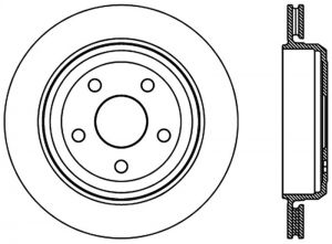 Stoptech Slotted Sport Brake Rotor 126.58007SL