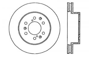 Stoptech Drilled Sport Brake Rotors 128.66057CL