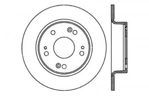 Stoptech Drilled Sport Brake Rotors 128.40055R