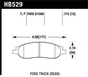 Hawk Performance Super Duty Brake Pad Sets HB529P.710