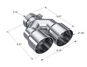 MBRP Univ Exhaust Tips SS T5183
